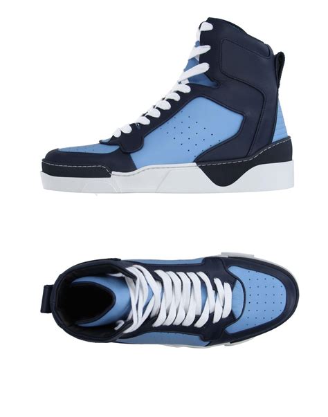 navy blue high top sneakers givenchy